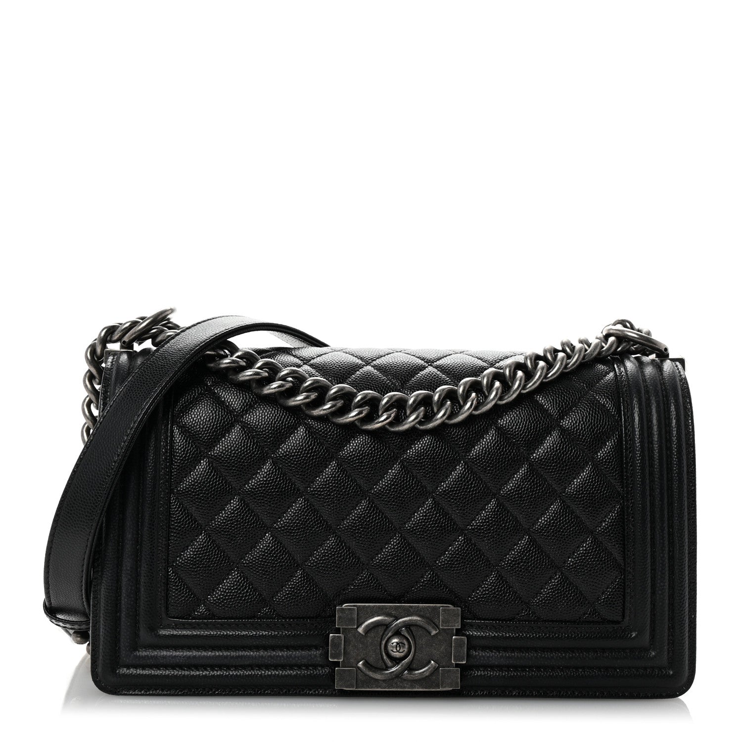 Chanel Caviar Quilted Medium Boy Flap Black 1 of 10