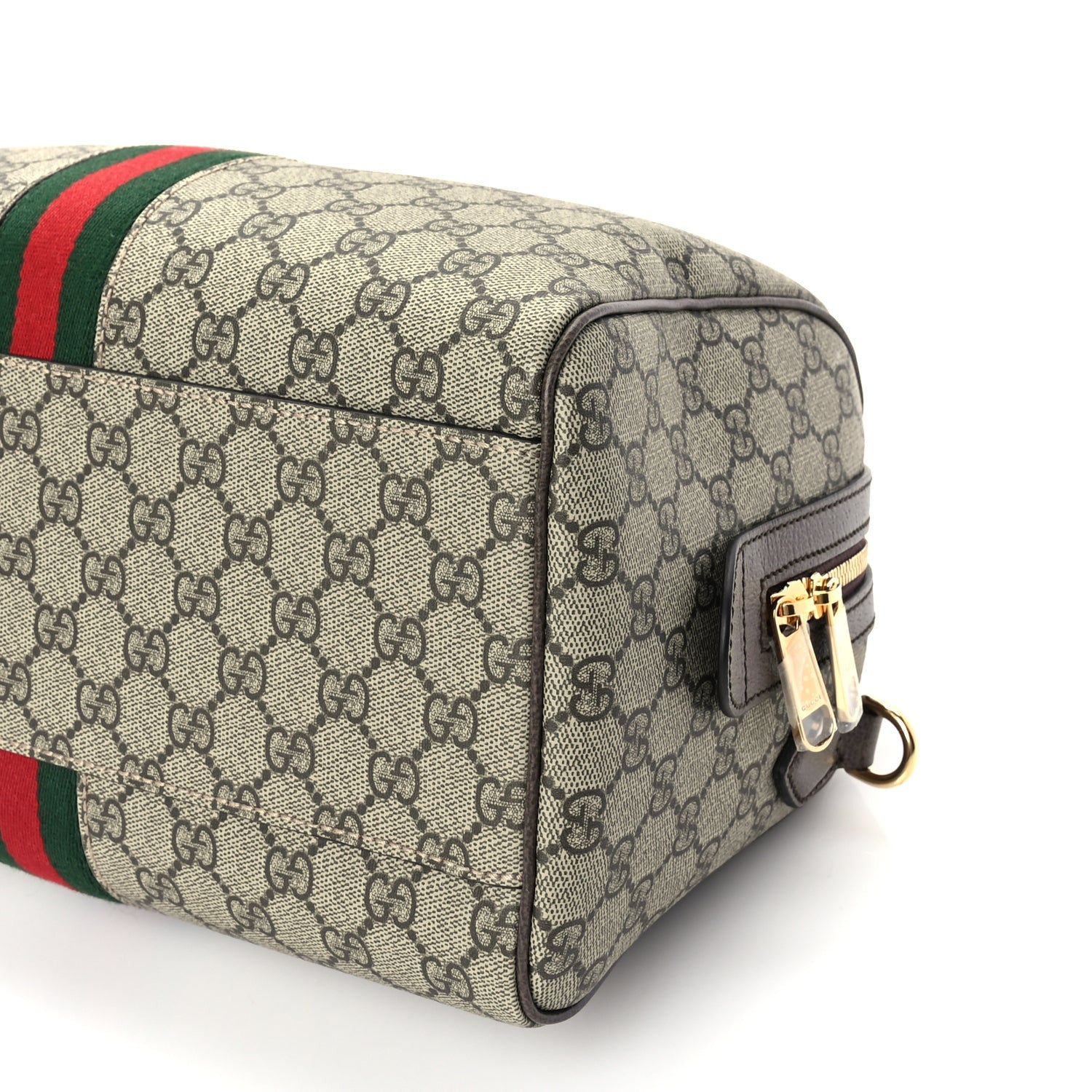 Gucci GG Supreme Monogram Web Medium Ophidia Top Handle Bag Beige Ebony 8 of 8