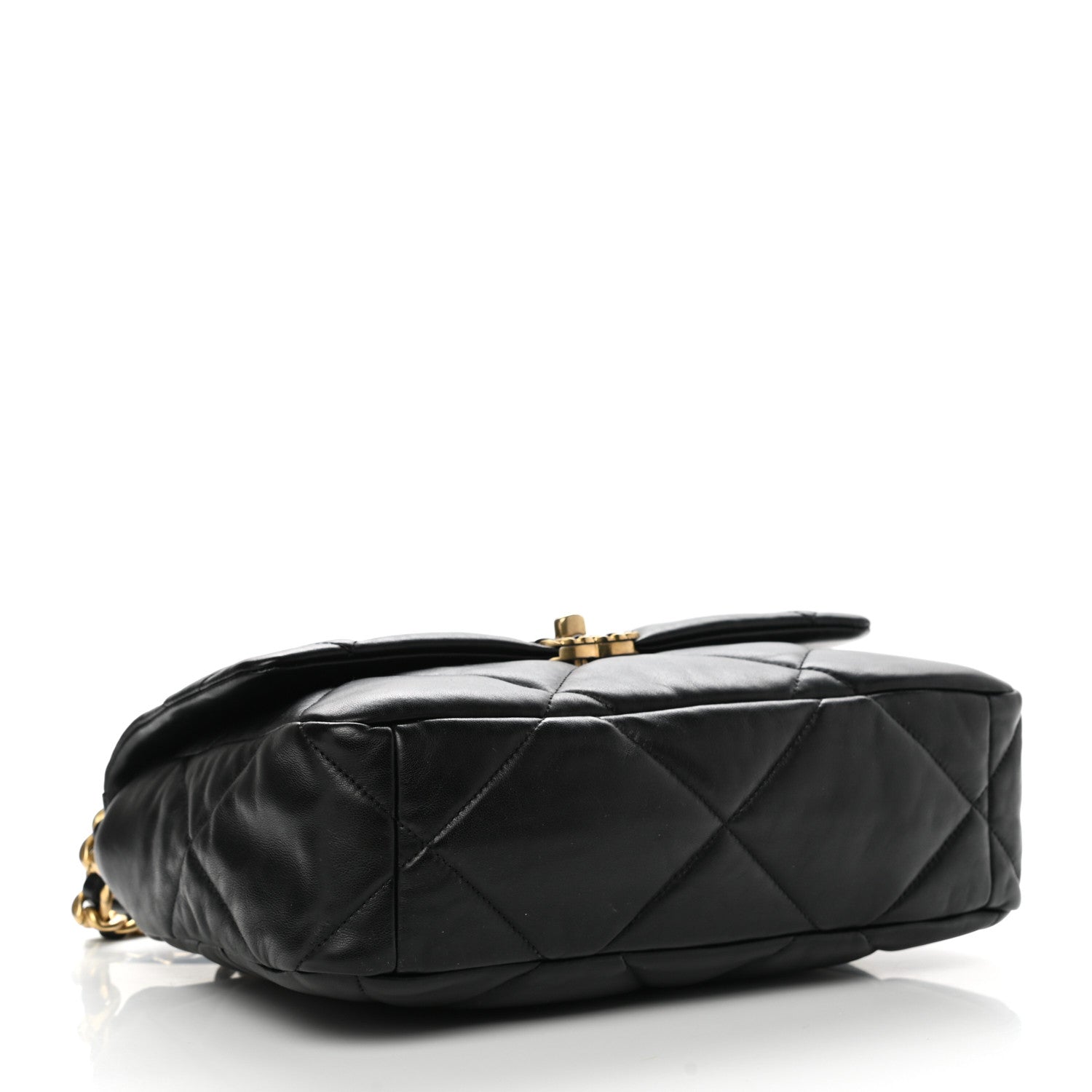 Chanel Lambskin Quilted Large Chanel 19 Flap Black 4 of 10