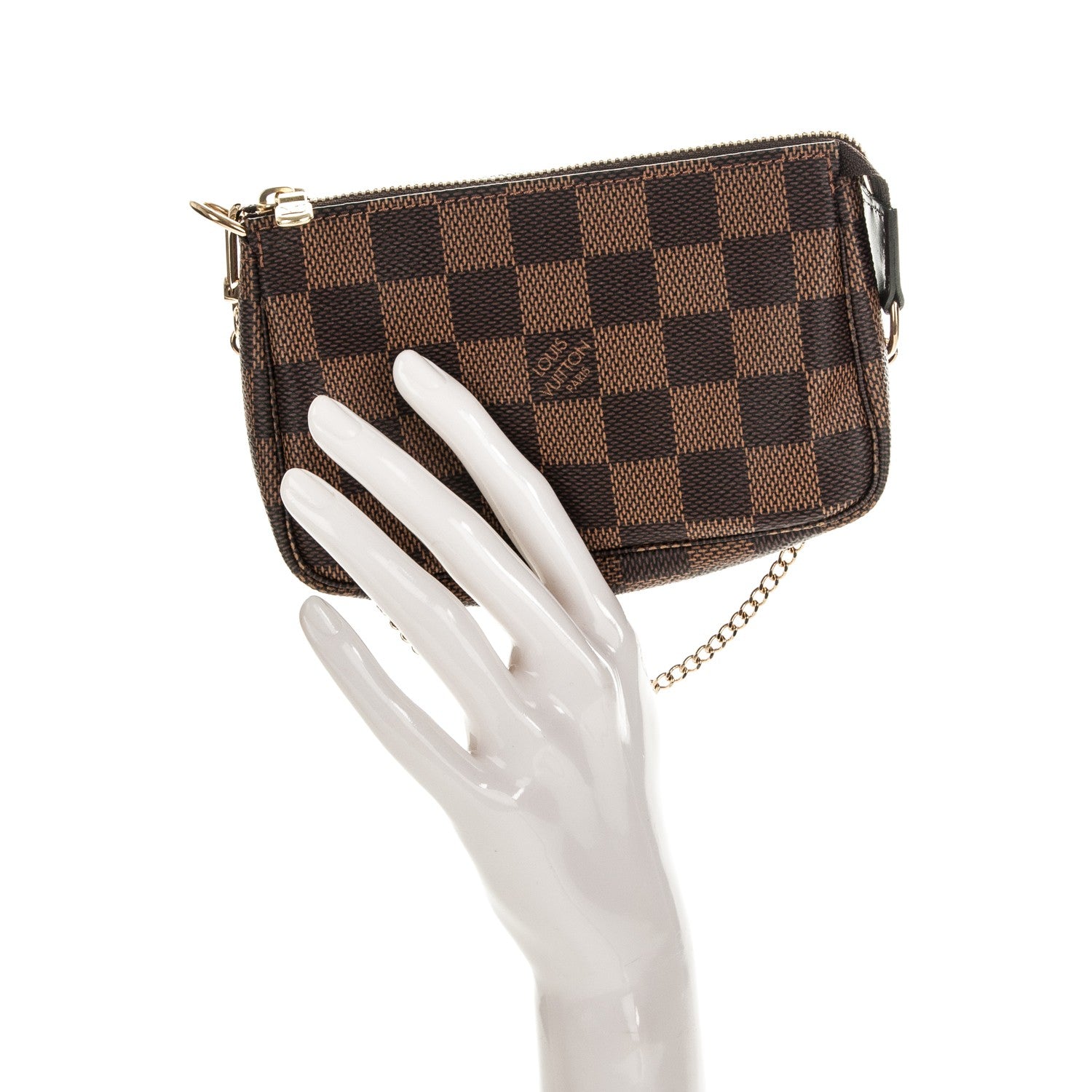 Louis Vuitton Damier Ebene Mini Pochette Accessories 2 of 7