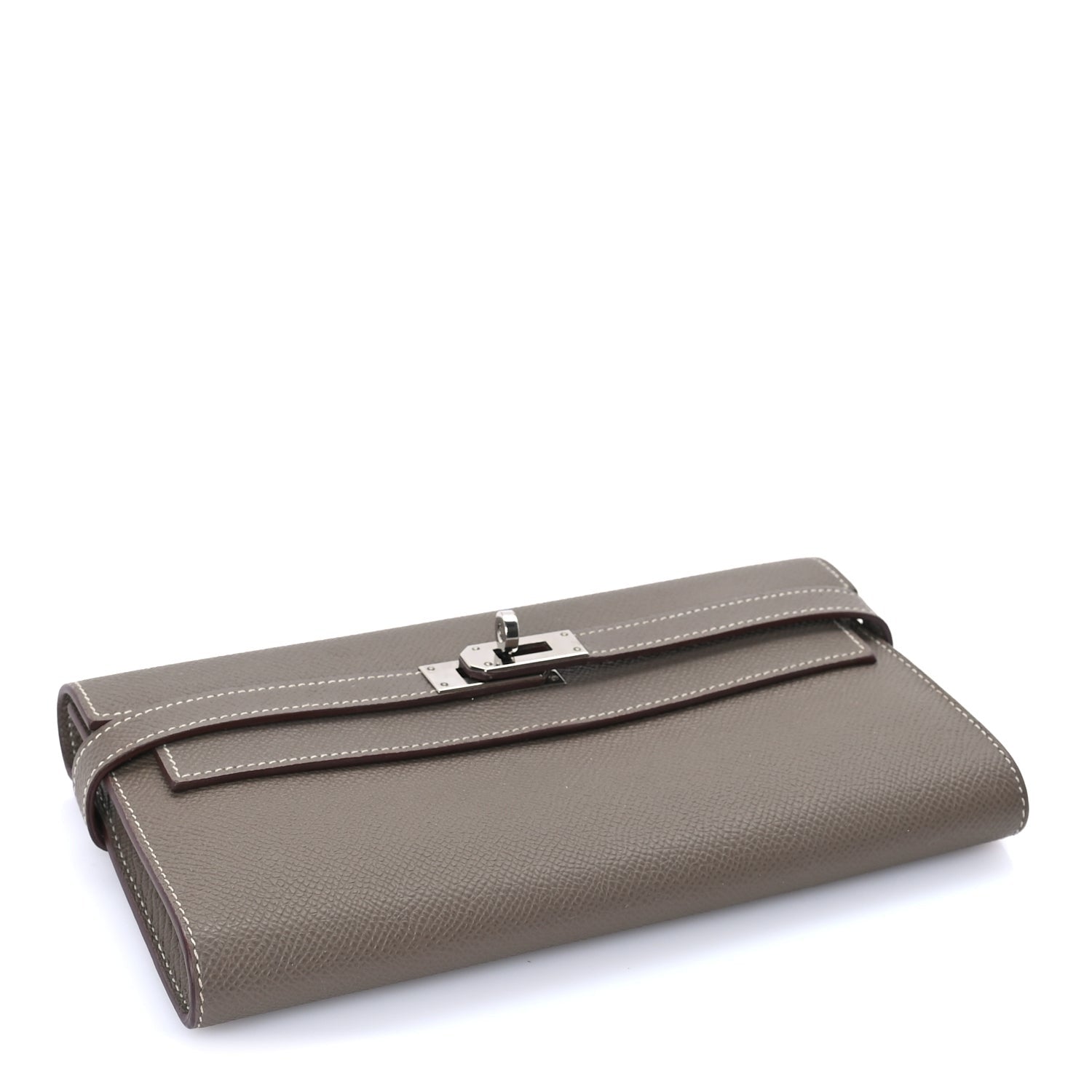 Hermes Epsom Kelly Longue Wallet Etoupe 4 of 7