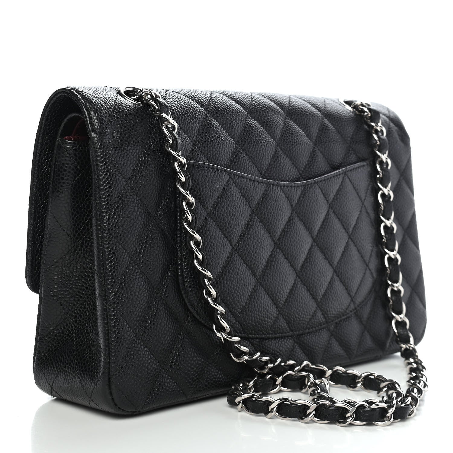 Chanel Caviar Quilted Medium Double Flap Black 2 of 11