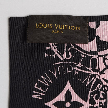 Louis Vuitton Silk Boarding Bandeau Black Pink 4 of 5