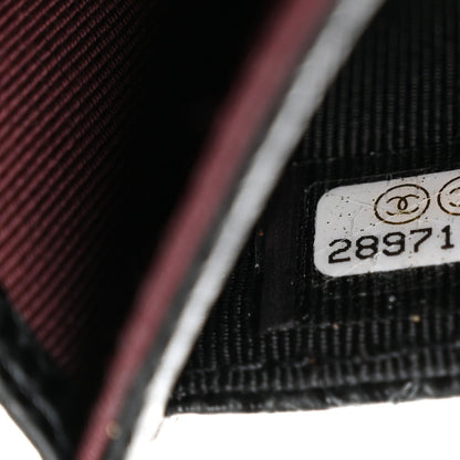 Chanel Caviar Quilted Flap Card Holder Wallet Black 8 of 8