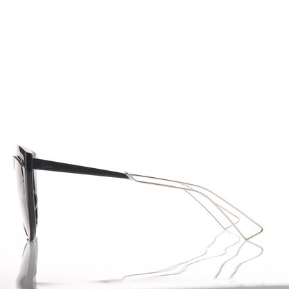 Christian Dior Cat Eye Liner Sunglasses Black Gray 3 of 8
