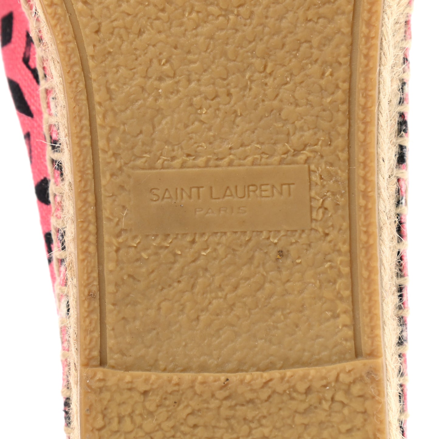 Canvas Radio Print Espadrilles 39 Pink Black
