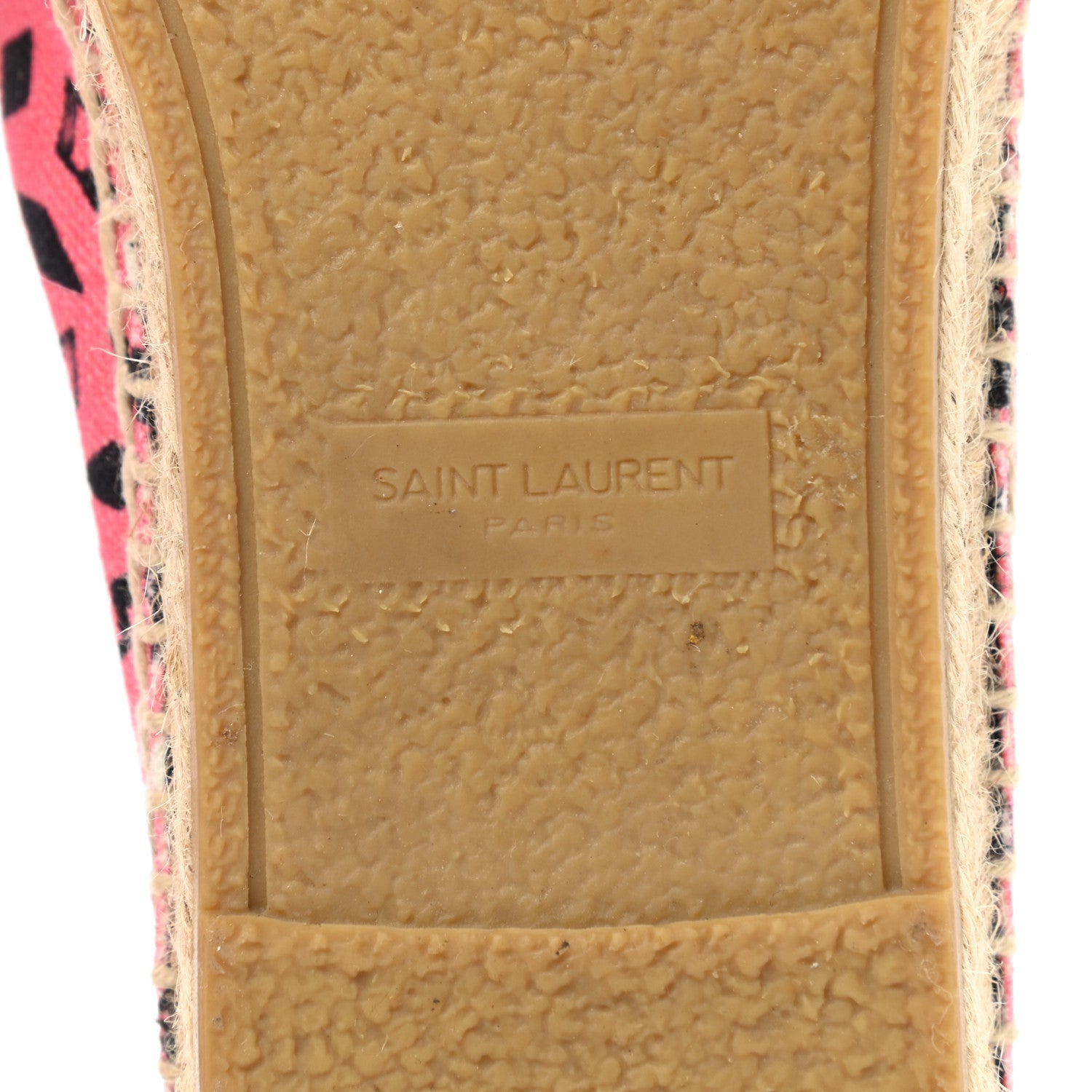 Saint Laurent Canvas Radio Print Espadrilles 39 Pink Black 6 of 9