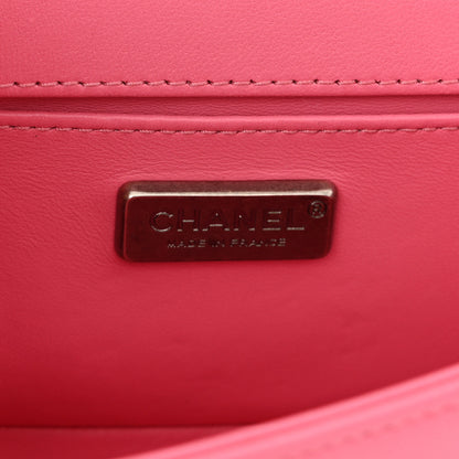 Chanel Galuchat Stingray Small Boy Flap Pink 6 of 10