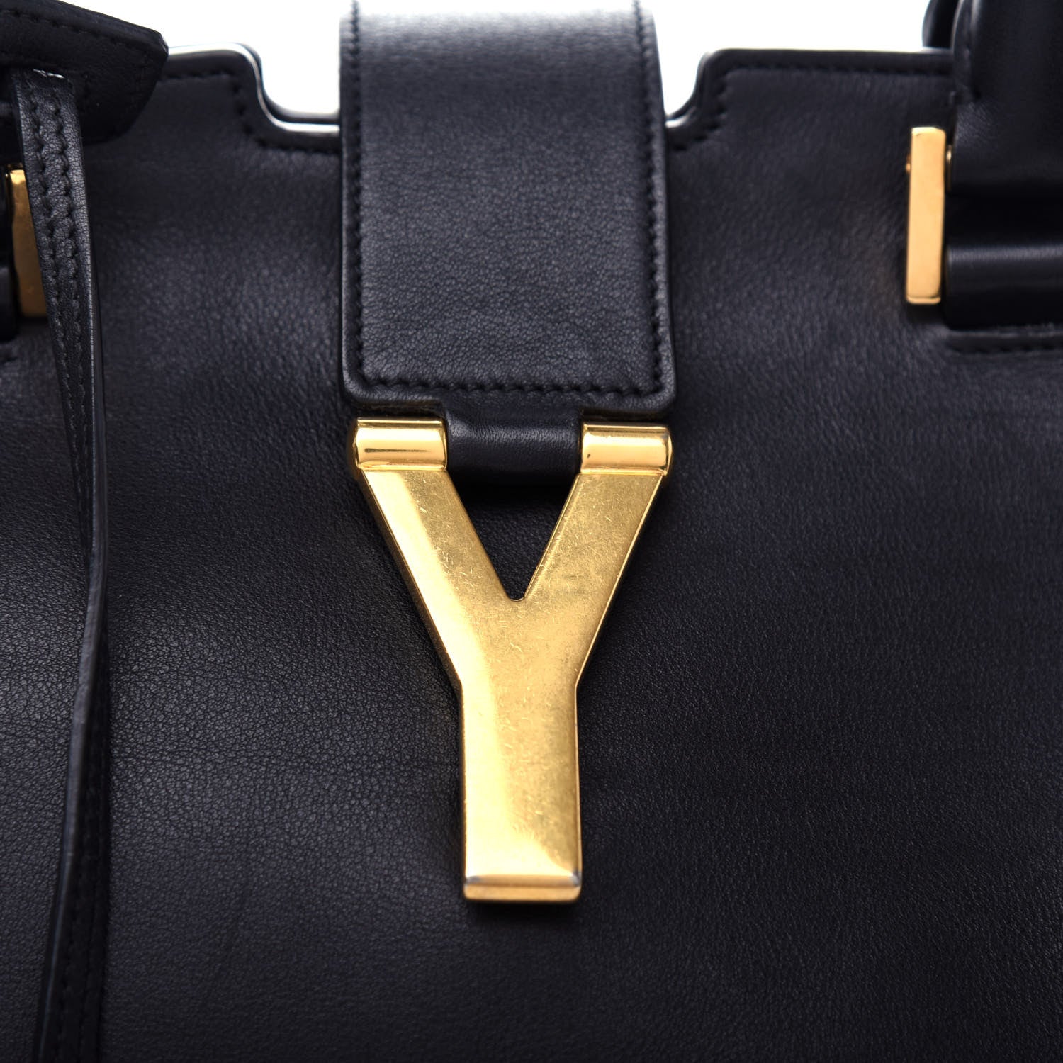 Saint Laurent Smooth Calfskin Medium Y Ligne Cabas Black 9 of 10