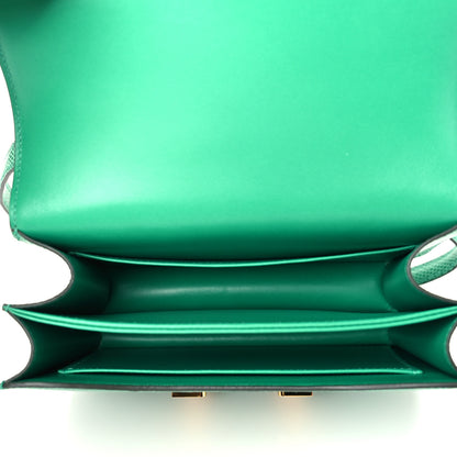 Hermes Lizard Constance 18 Menthe 5 of 10