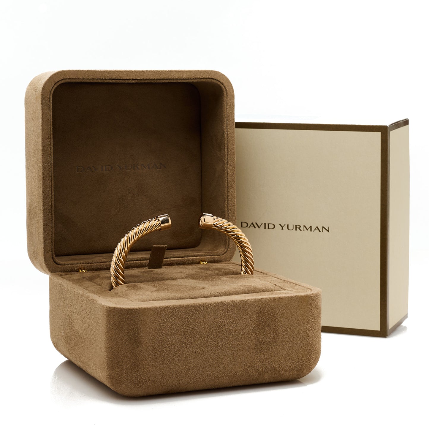 18K Rose Gold 7mm Cablespira Oval Bracelet