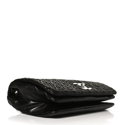 Chanel Lambskin Astrakan Single Flap Black 4 of 14