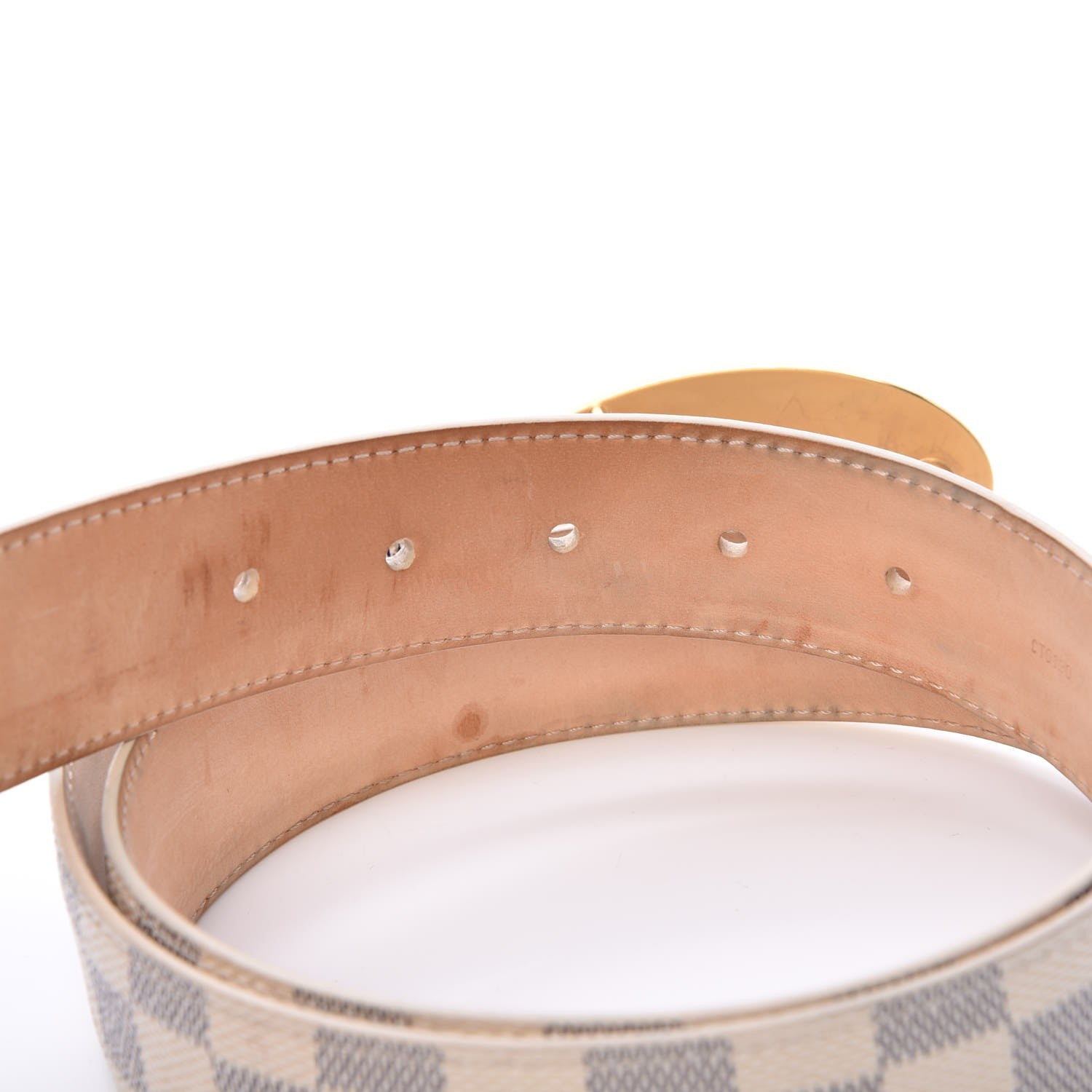 Louis Vuitton Damier Azur Voyage Belt 95 38 6 of 11