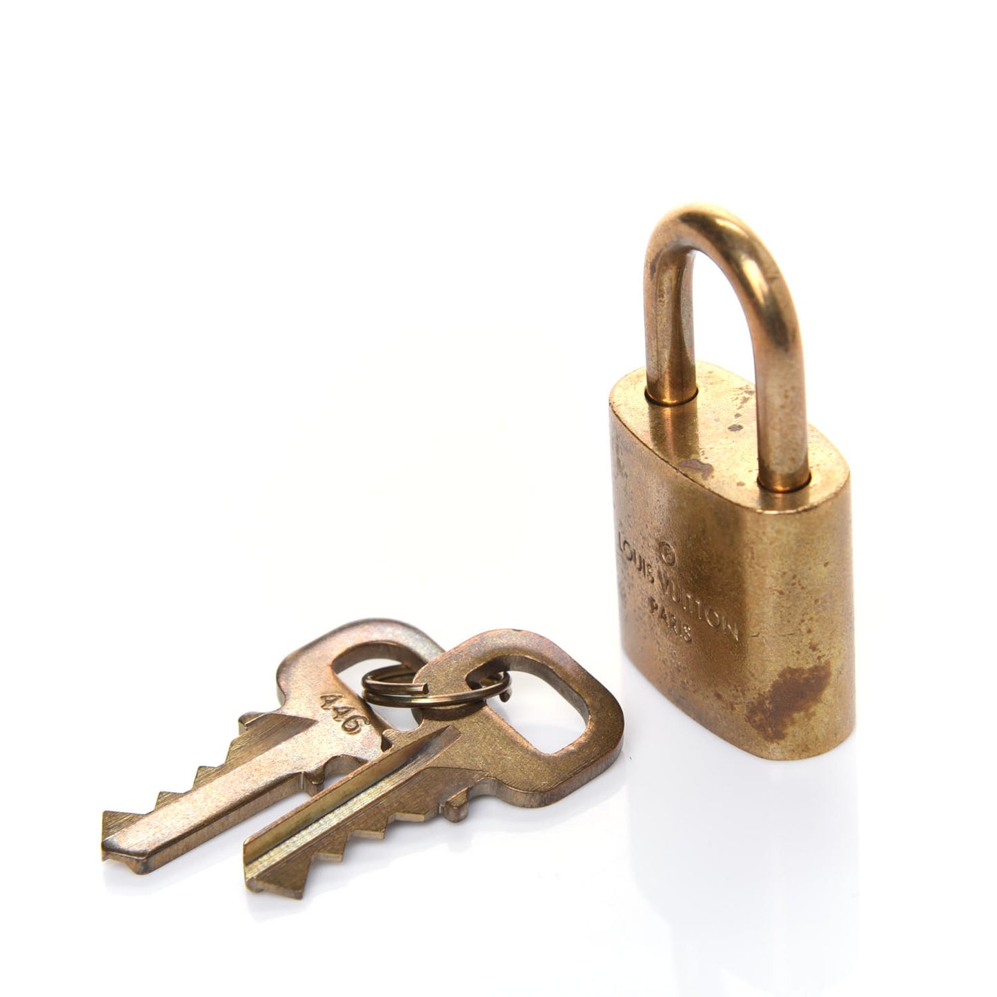Brass Lock and 2 Keys Set #446