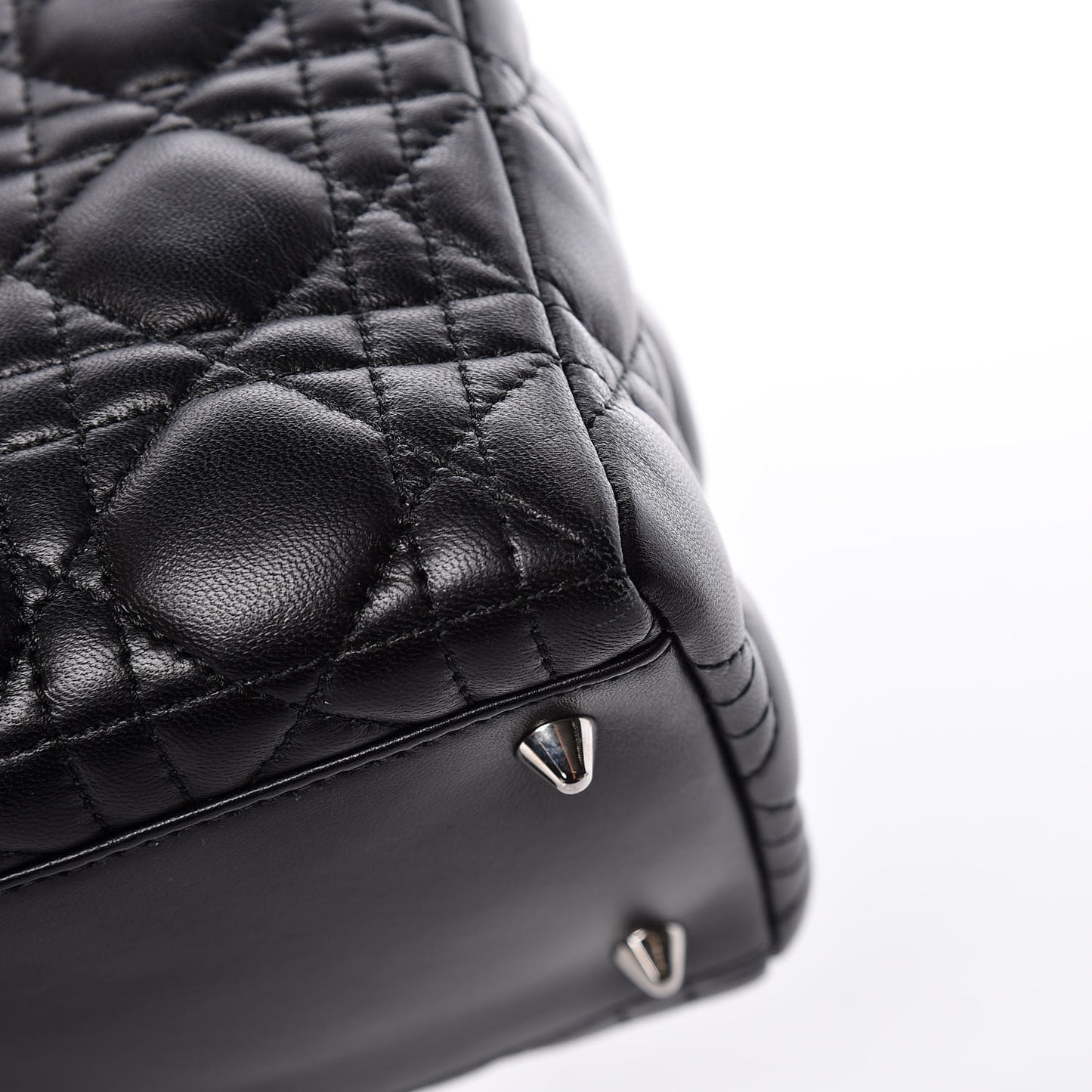 Lambskin Cannage Medium Lady Dior Black