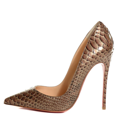Christian Louboutin Python Armure So Kate 120 Pumps 34.5 Lichen 1 of 7