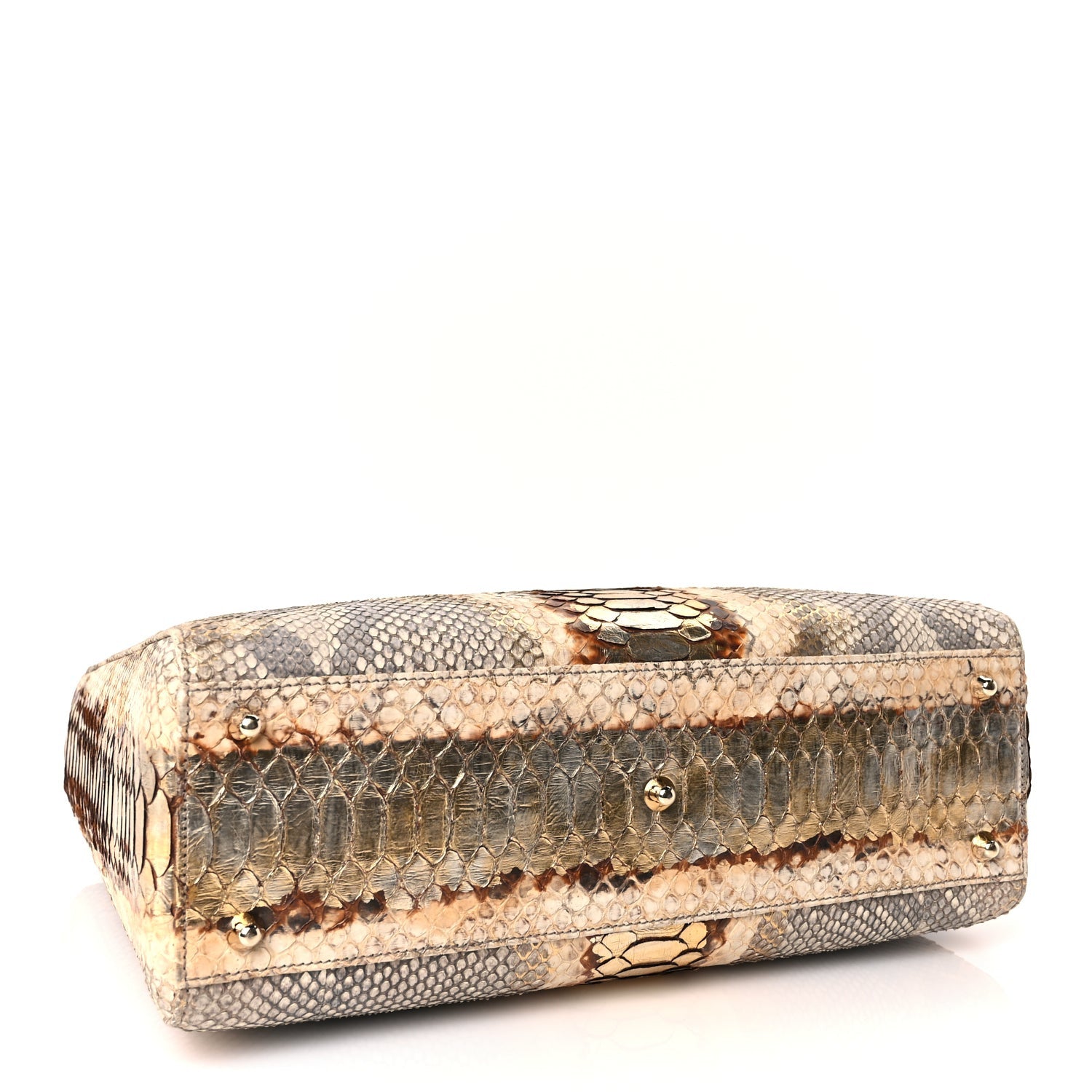 Christian Dior Snakeskin Large Lady Dior Beige 3 of 8