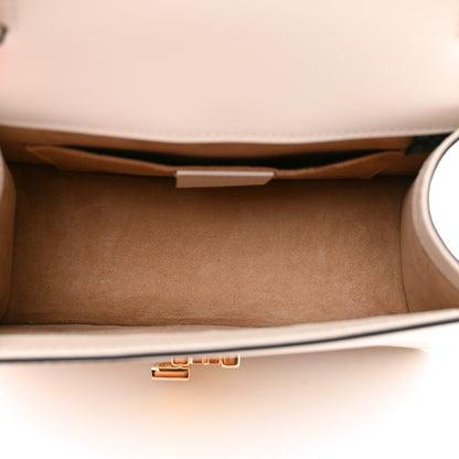 Gucci Calfskin Mini Sylvie Top Handle Bag White 5 of 15