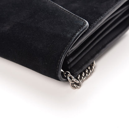 Gucci Suede Mini Dionysus Chain Wallet Black 8 of 10