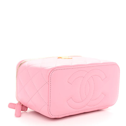Chanel Lambskin Quilted Pick Me Up Vanity Case Pink 4 of 11