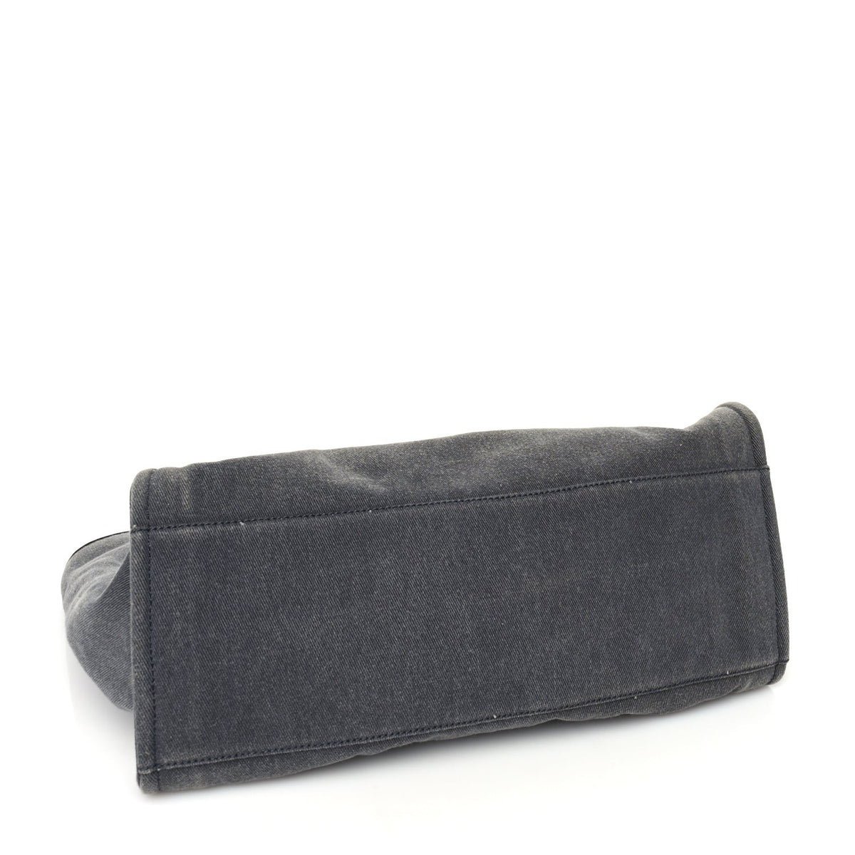 Canvas Sequin Medium Deauville Tote  Charcoal