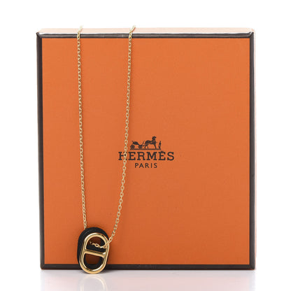 Hermes Swift O'Maillon Pendant Necklace Black 8 of 8