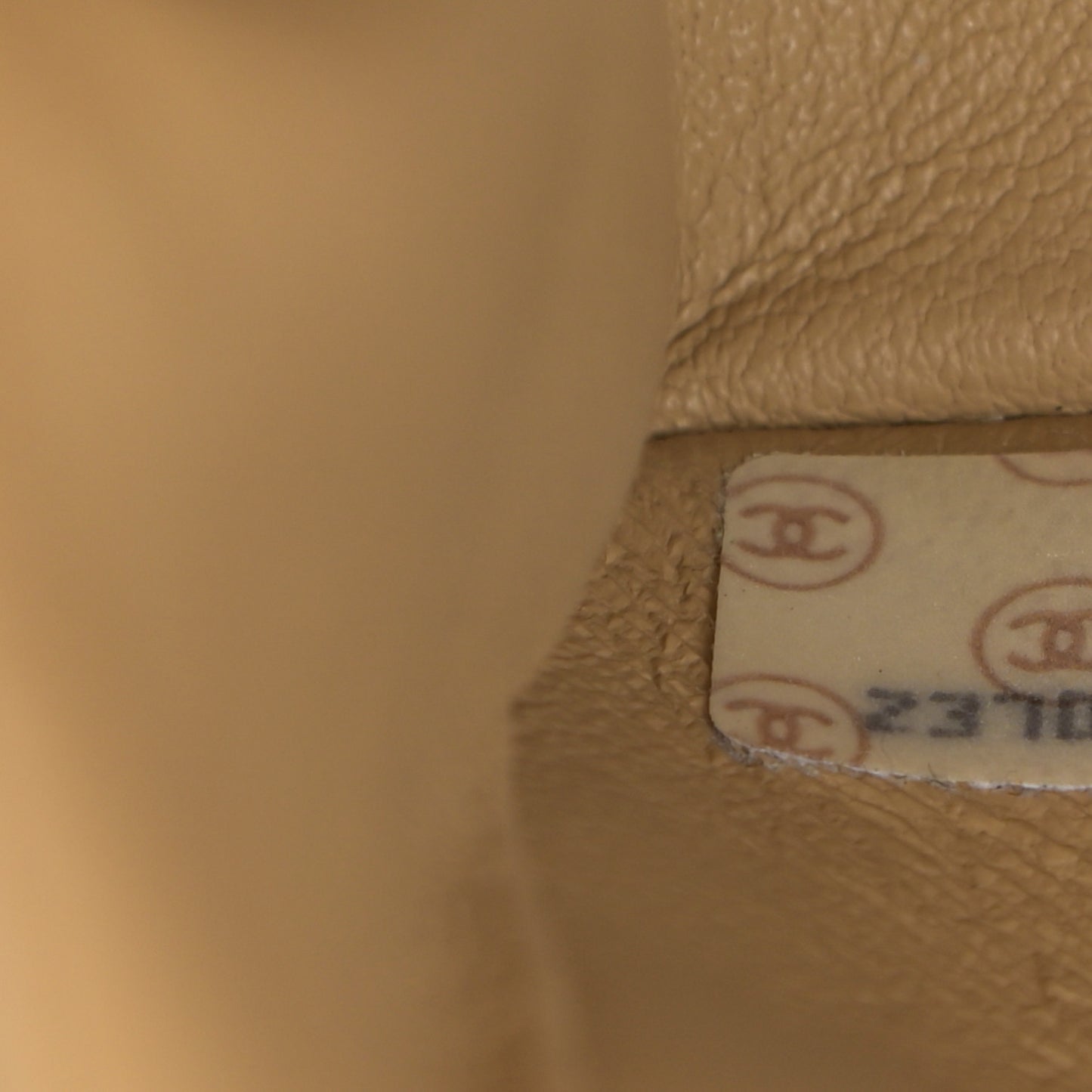 Lambskin Quilted Medium Double Flap Beige