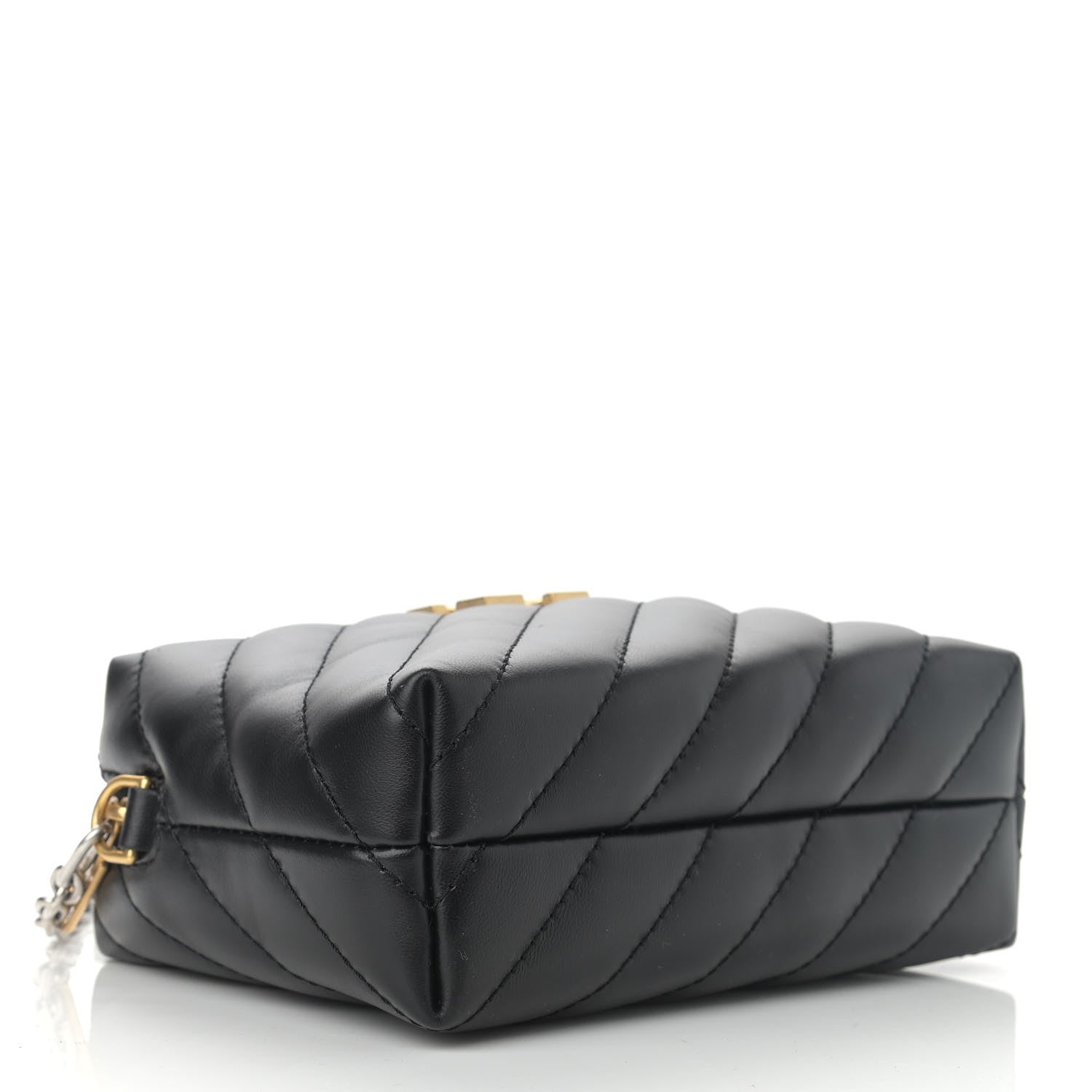 Off-White Calfskin Diagonal Quilted Jackhammer Camera Bag Black 4 of 10