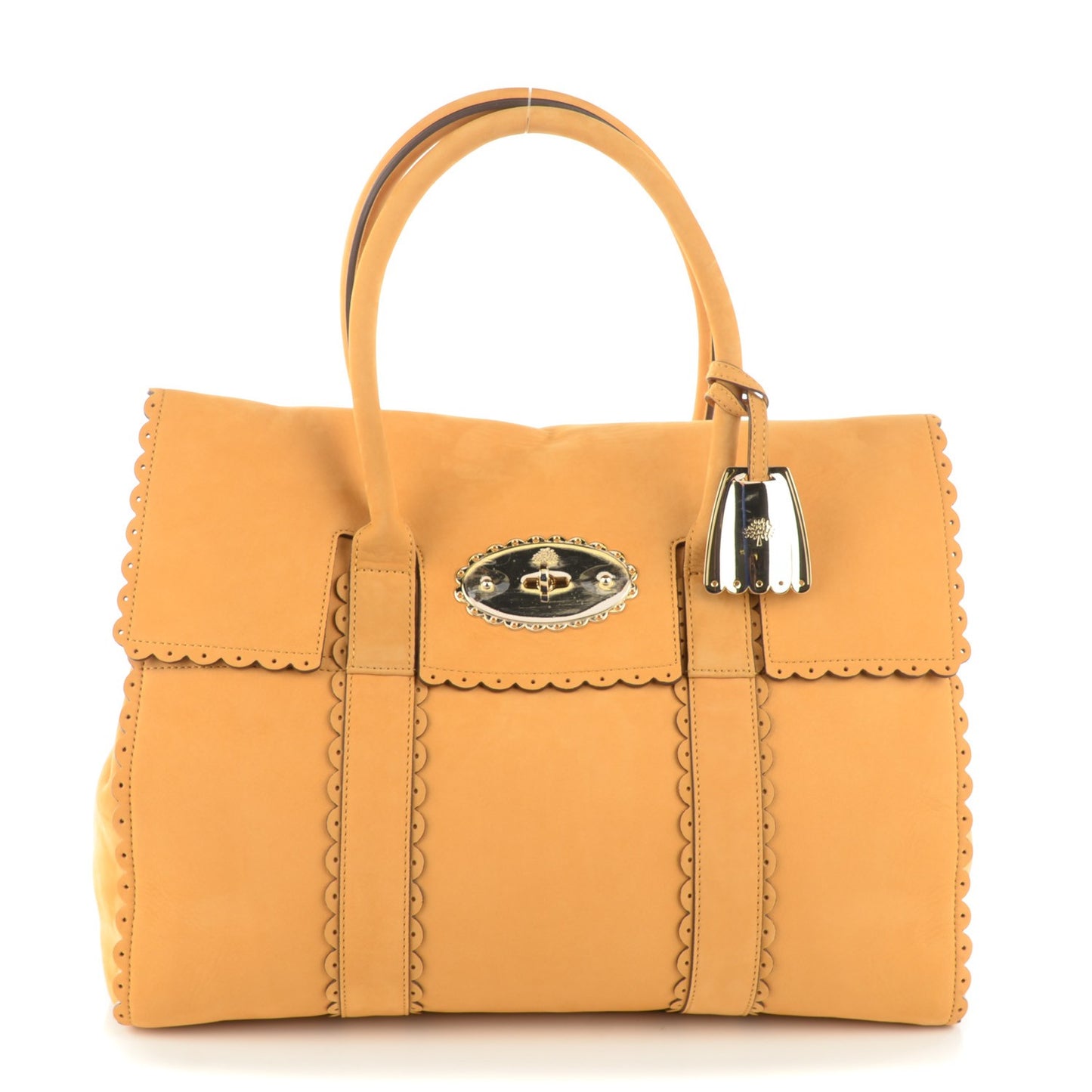 Smooth Nubuck Cookie Bayswater Satchel Ochre