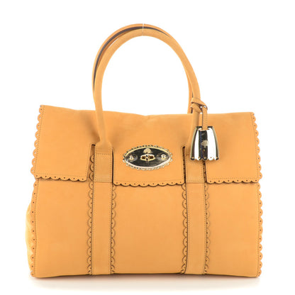 Mulberry Smooth Nubuck Cookie Bayswater Satchel Ochre 1 of 7