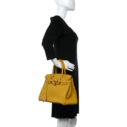 Hermes Togo Birkin 30 Jaune Ambre 2 of 11