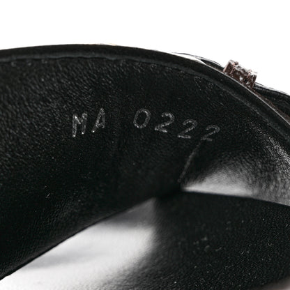 Louis Vuitton Patent Monogram Bom Dia Flat Mule Sandals 40 Black 7 of 8