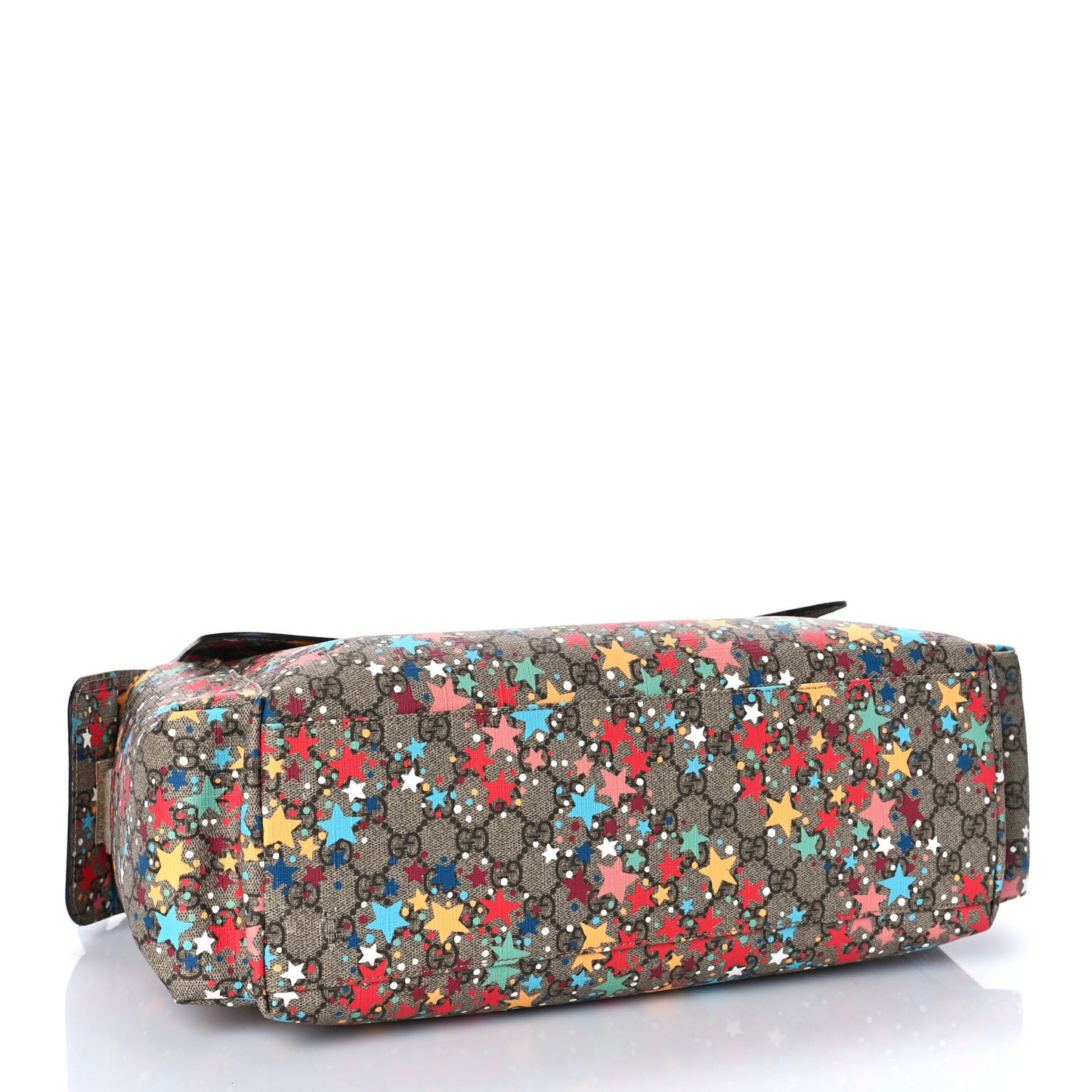 GG Supreme Monogram Star Print Diaper Bag Blue Multicolor
