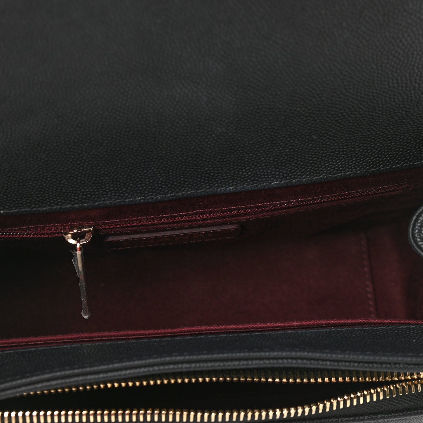 Caviar Quilted Small Business Affinity Flap Black