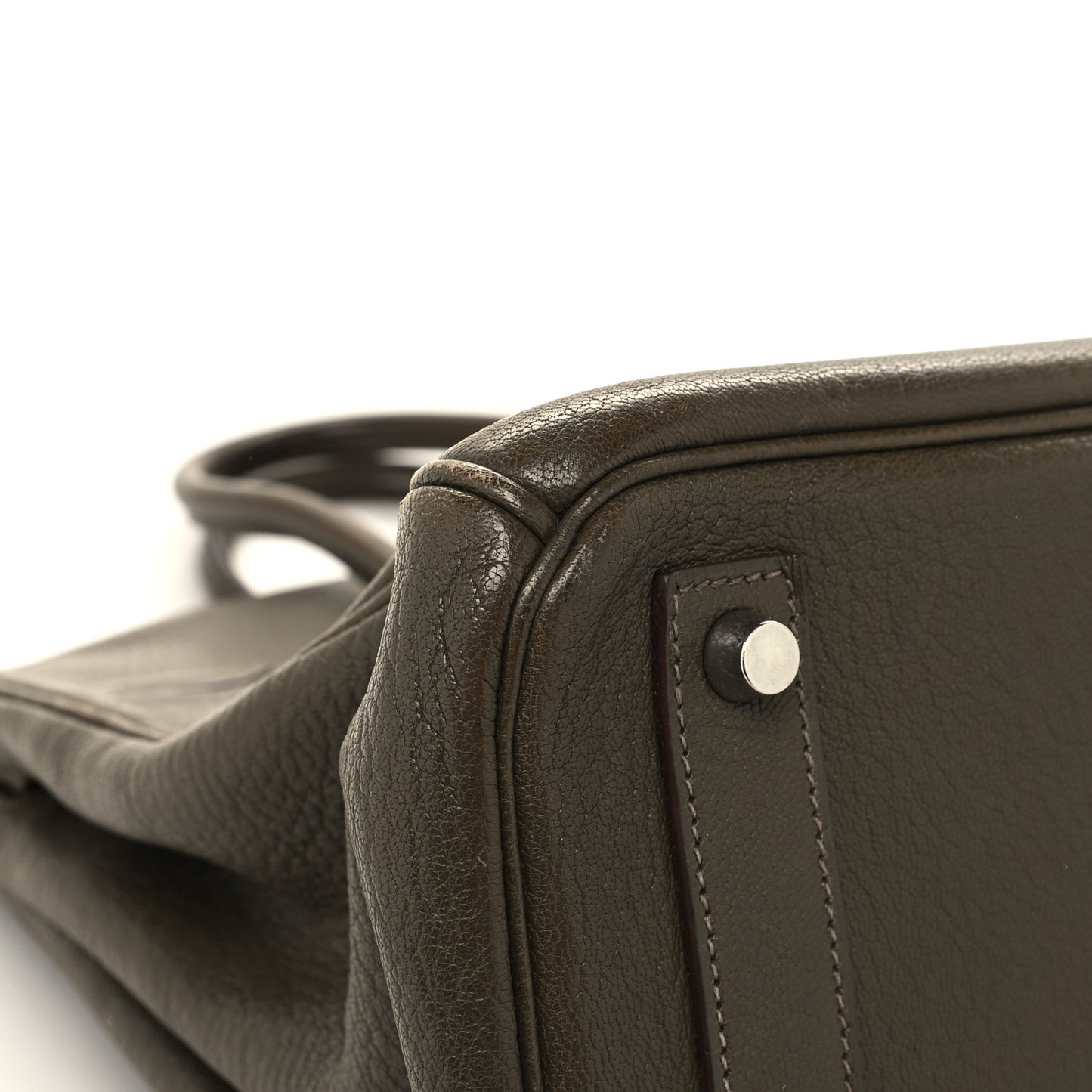 Chevre De Coromandel HAC Birkin 36 Vert Olive