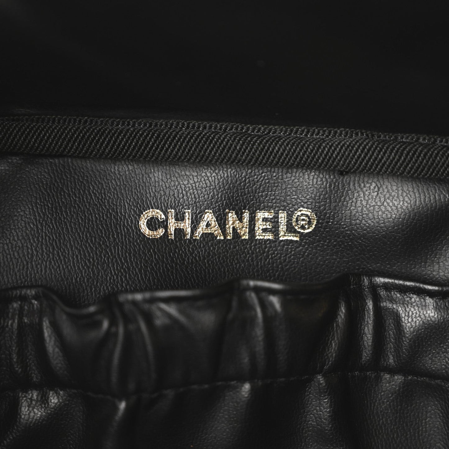Lambskin Vanity Cosmetic Case Black
