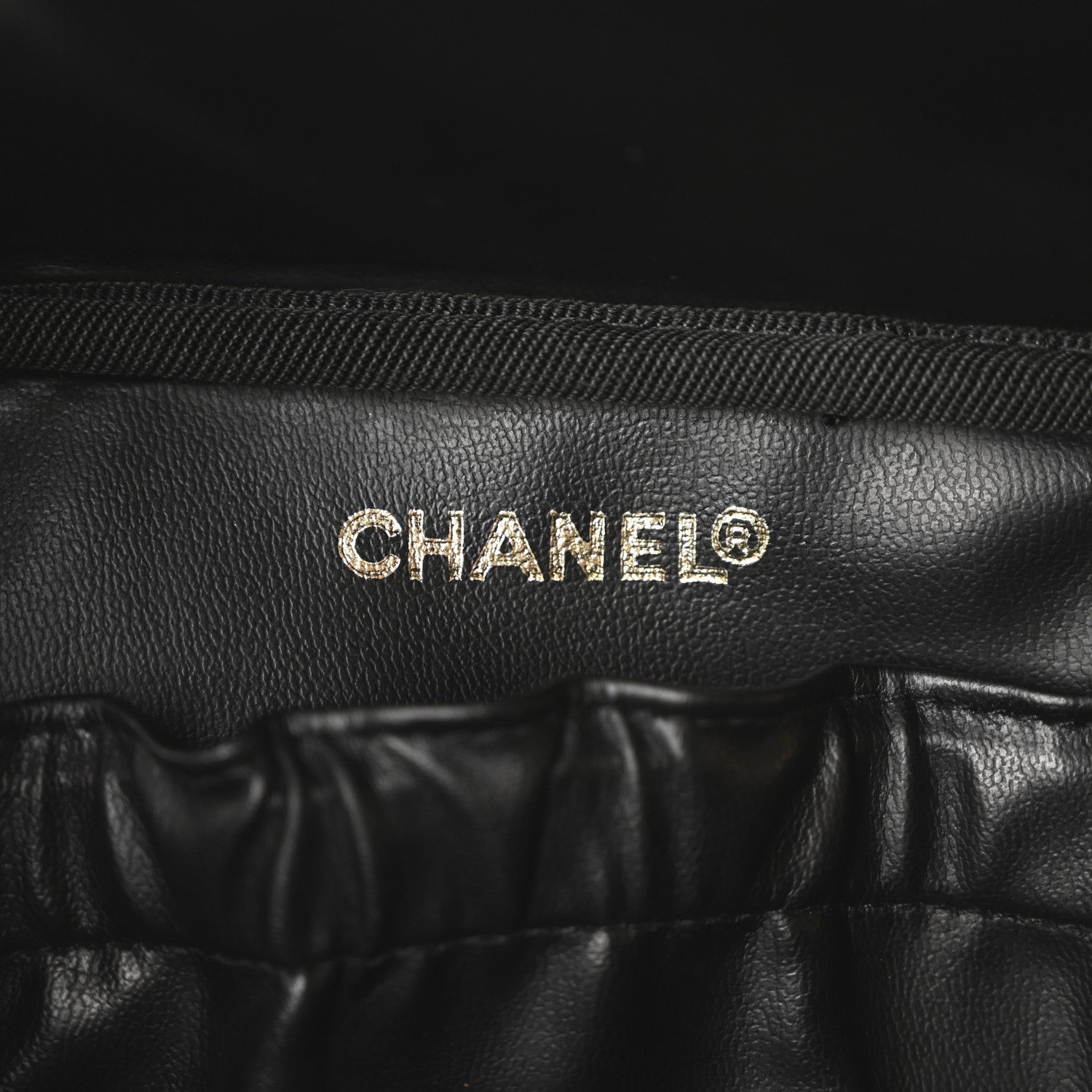 Chanel Lambskin Vanity Cosmetic Case Black 5 of 7