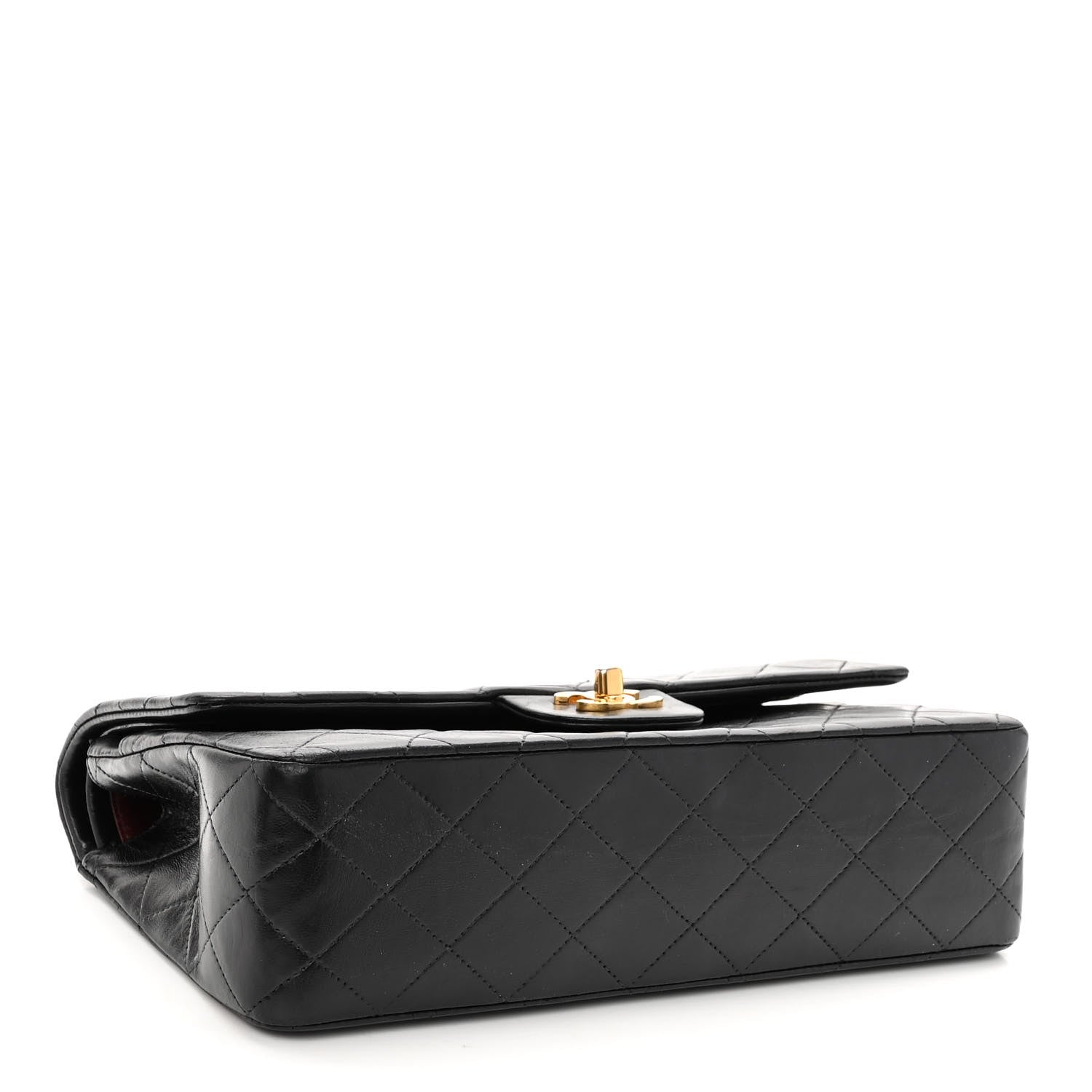 Chanel Lambskin Quilted Medium Double Flap Black 4 of 9