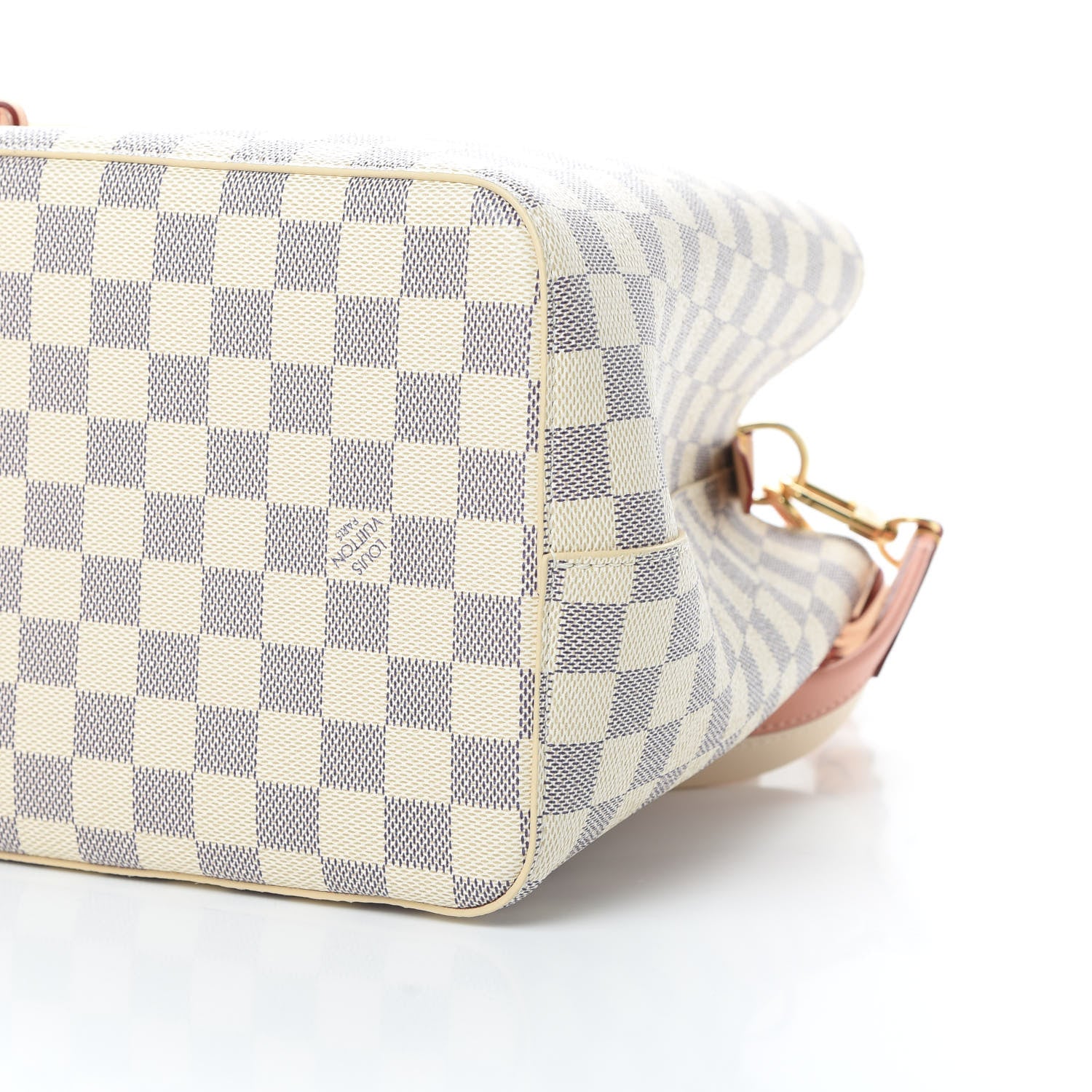 Louis Vuitton Damier Azur Braided Neonoe MM Peach Cream 11 of 12