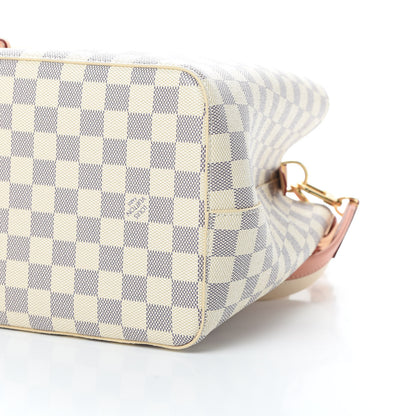 Louis Vuitton Damier Azur Braided Neonoe MM Peach Cream 11 of 12