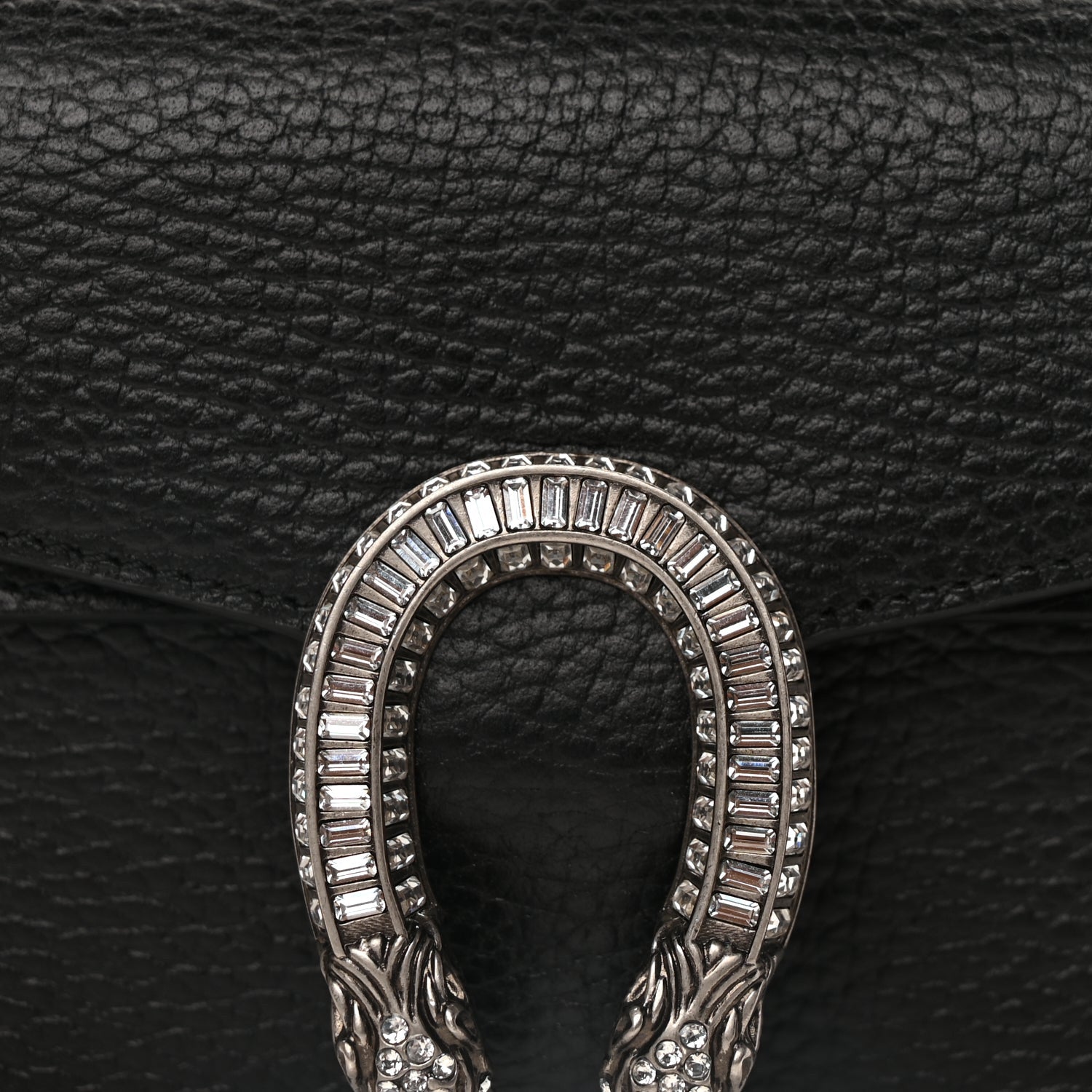Gucci Dollar Calfskin Crystal Mini Dionysus Top Handle Bag Black Crystal 6 of 8
