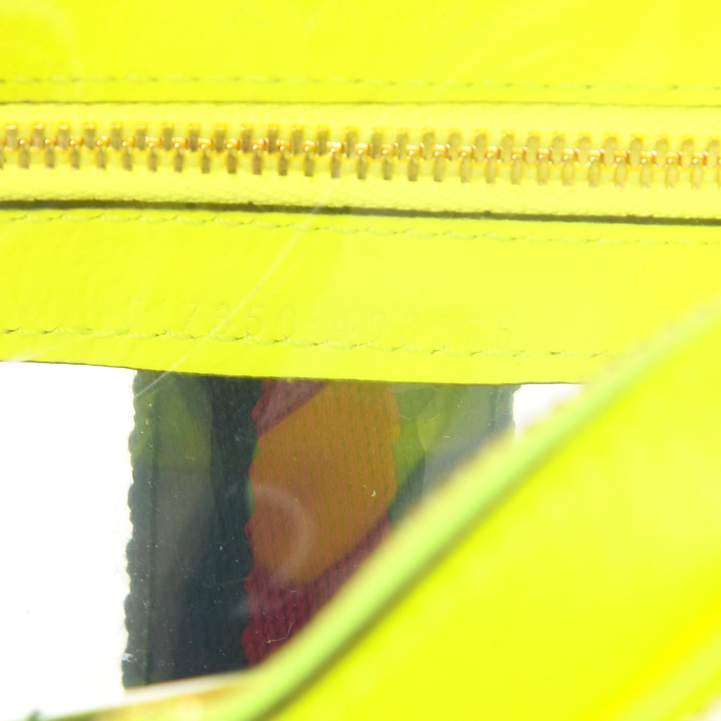 Vinyl Web Mini Ophidia Transparent Shoulder Bag Yellow Fluo