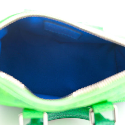 Louis Vuitton Taurillon Illusion Keepall XS Bleu Vert 5 of 9