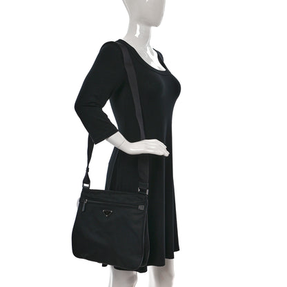 Prada Nylon Messenger Bag Black 2 of 8
