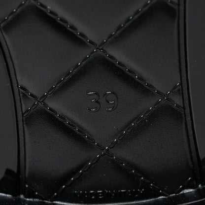 Chanel Rubber Rain Boots 39 Ivory Black 6 of 10