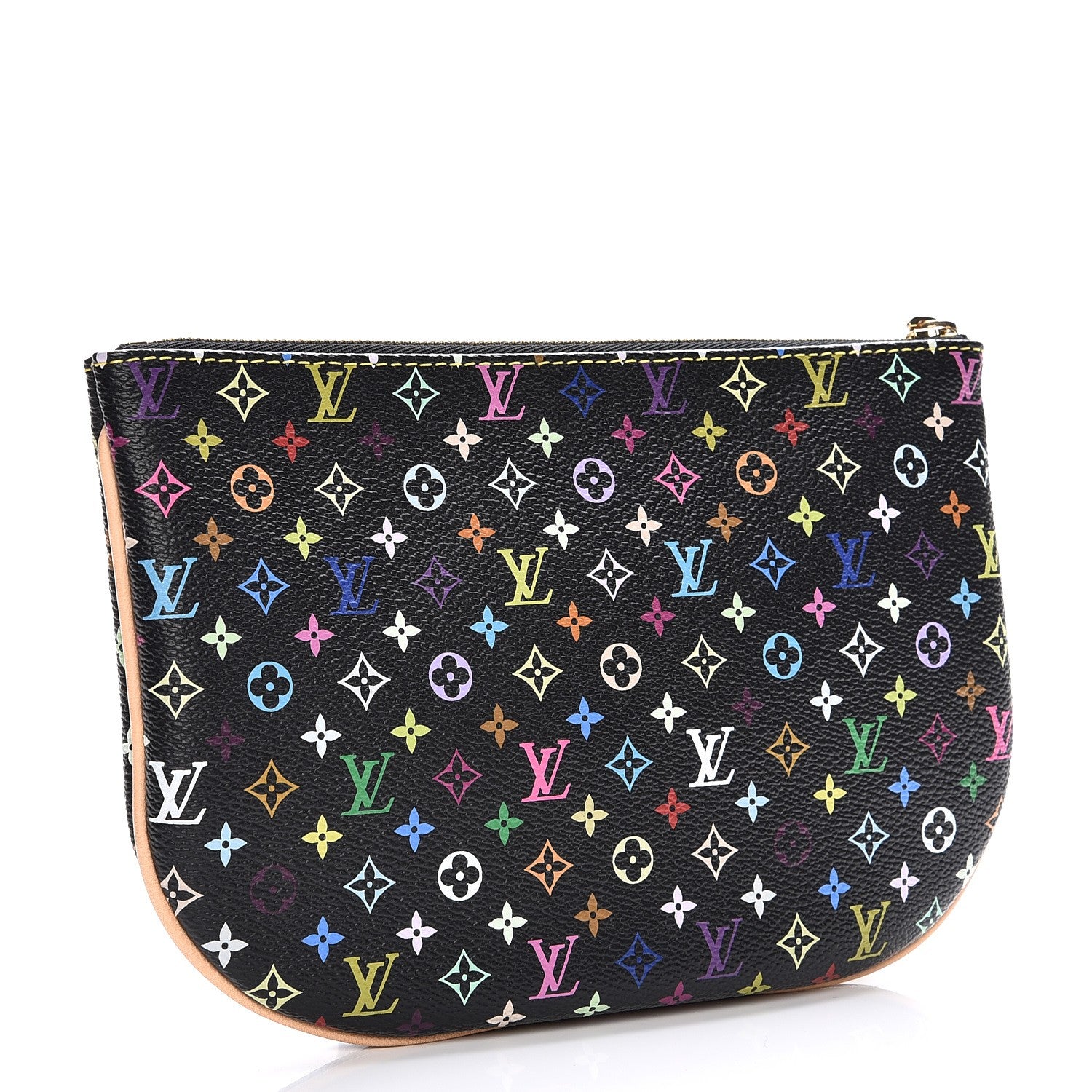 Louis Vuitton Monogram Multicolor Pochette Plate GM Black 3 of 6