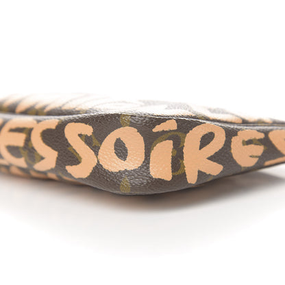 Louis Vuitton Monogram Graffiti Pochette Accessories Peach 9 of 11