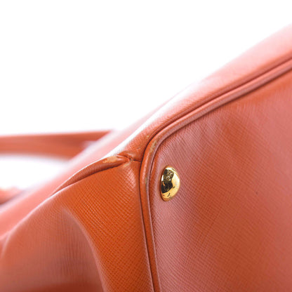 Prada Saffiano Lux Large Tote Papaya 8 of 17