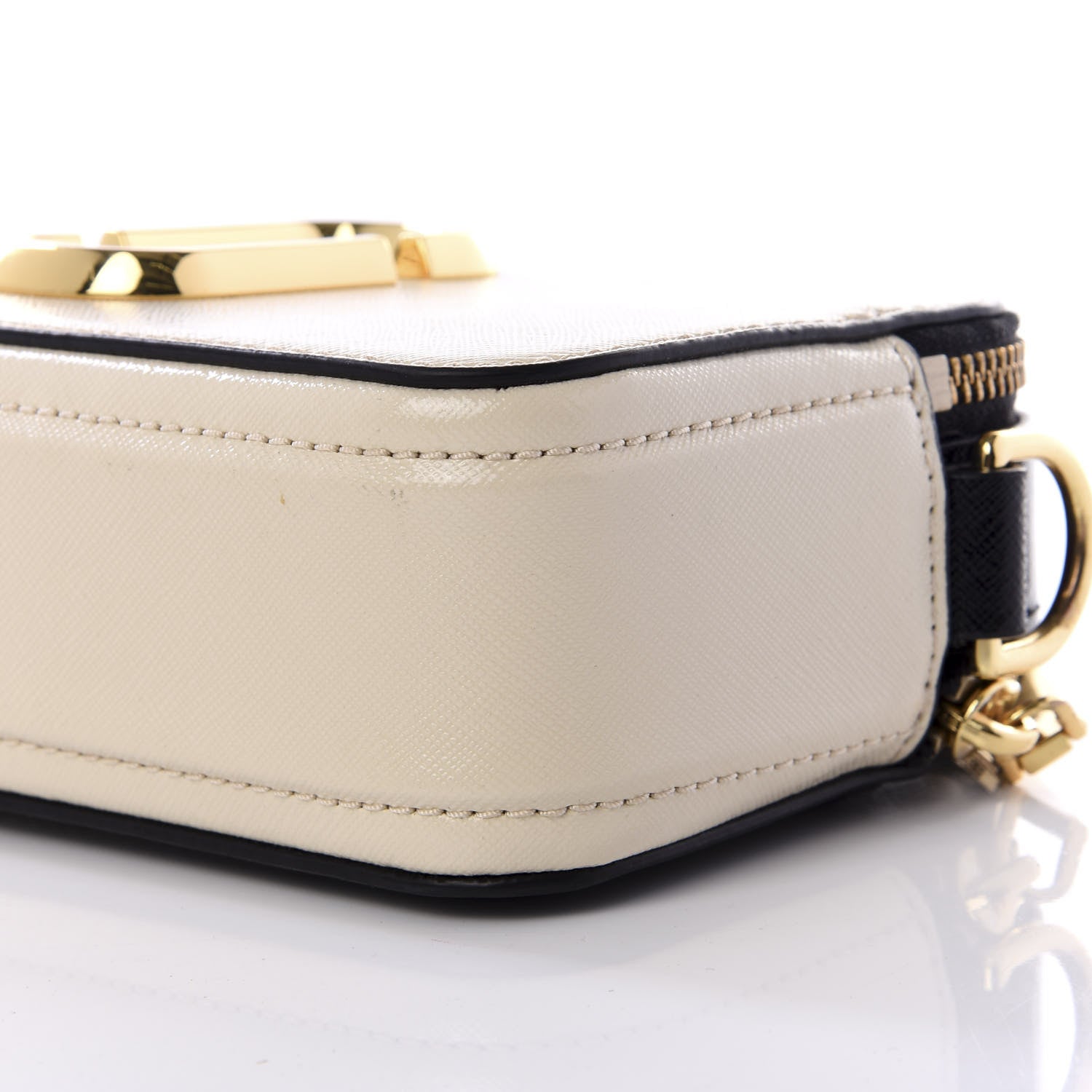 Marc Jacobs Saffiano Small Snapshot Camera Bag Cloud White Multicolor 7 of 8