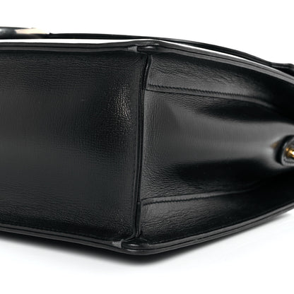 Gucci Textured Calfskin Medium Torchon GG Ring Shoulder Bag Black 9 of 10